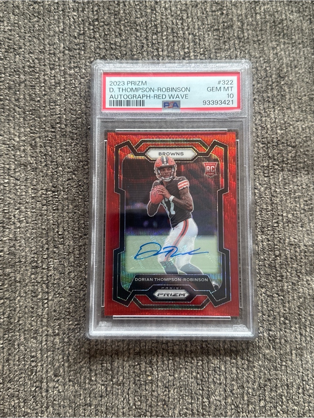 Browns Dorian Thompson-Robinson Auto RC PSA10